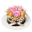 愛知県豊田市花成の花　フラワーケーキ（ピンク）